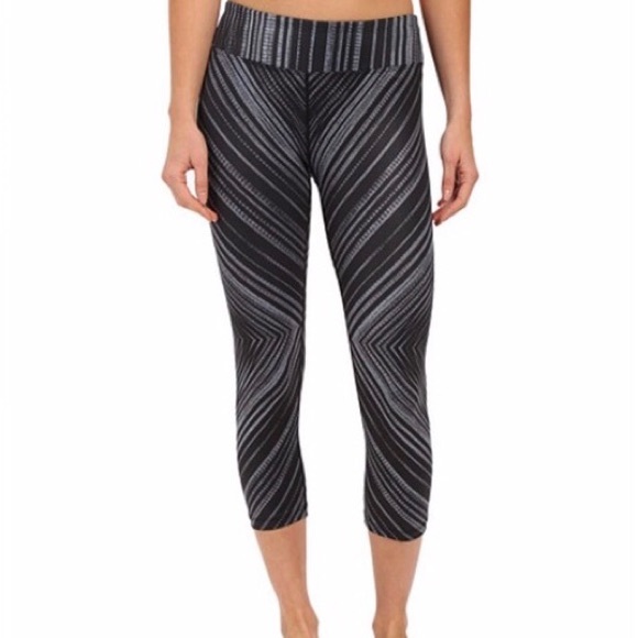 Prana Pants - PrAna Roxanne Striped Capri Leggings
